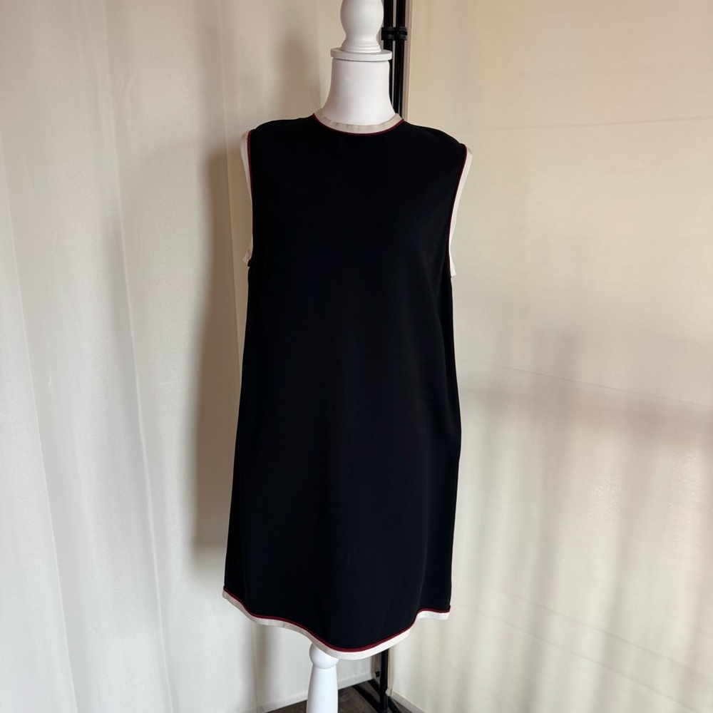 Gucci Black Dress with Red Trim